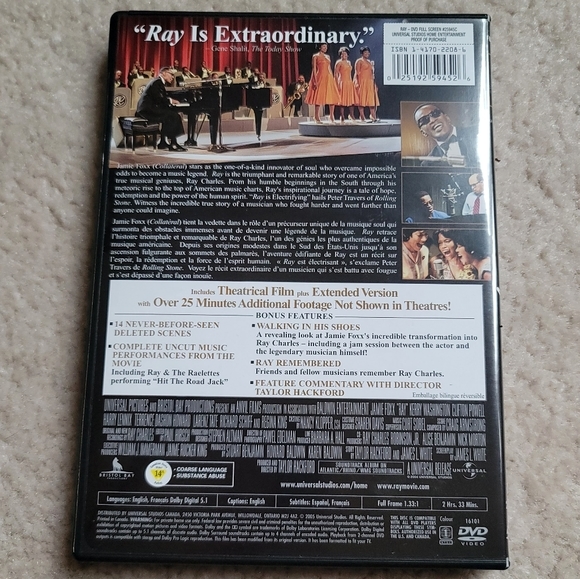 DVD - Jamie Foxx as Ray Charles (2 Discs) - Picture 2 of 7